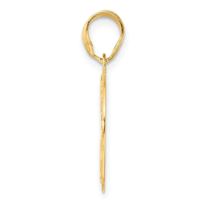PreStyled Sets Goldia 14k Yellow Gold Polished Etched Number 30 Pendant