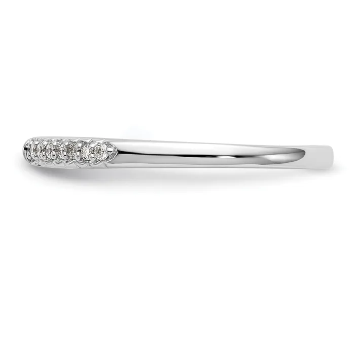 Rings Goldia 010ct CZ Solid Real 14K White Gold Peg Set Engagement Ring