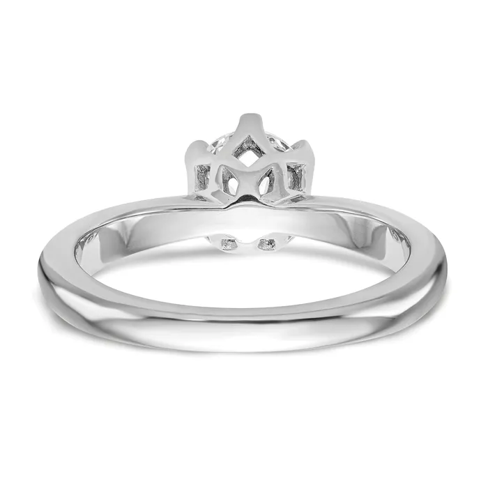 Rings Goldia 025ct CZ Solid Real 14k White Gold Solitaire Engagement Ring