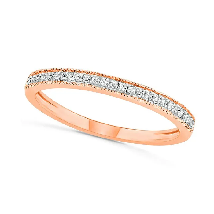 Rings Goldia 033 CT TW PrincessCut Natural Diamond Frame Antique VintageStyle Bridal Engagement Ring Set in Solid 10K Rose Gold Rings Goldia 033 CT TW PrincessCut Natural Diamond Frame Antique VintageStyle Bridal Engagement Ring Set in Solid 10K Rose Gold