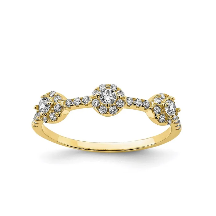 Rings Goldia 10K Yellow Gold CZ Stackable Ring