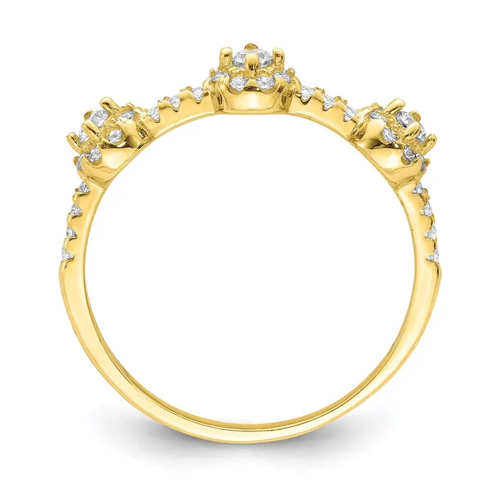 Rings Goldia 10K Yellow Gold CZ Stackable Ring