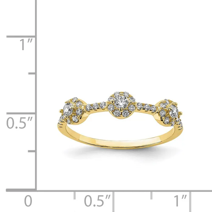 Rings Goldia 10K Yellow Gold CZ Stackable Ring