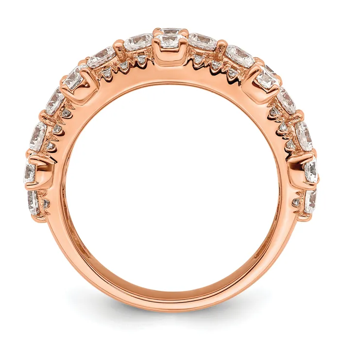 Rings Goldia 14k Rose Gold 2 12 Ct Lab Gronw Diamond VSSI G Fashion Ring