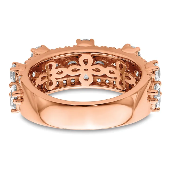 Rings Goldia 14k Rose Gold 2 12 Ct Lab Gronw Diamond VSSI G Fashion Ring