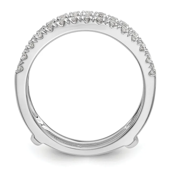 Rings Goldia 14k White Gold 12 Ct Lab Grown Diamond VSSI G Ring Guard