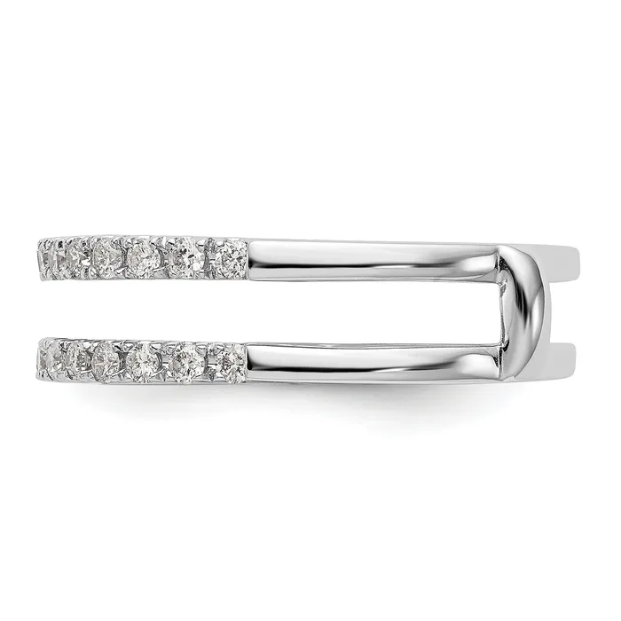 Rings Goldia 14k White Gold 12 Ct Lab Grown Diamond VSSI G Ring Guard