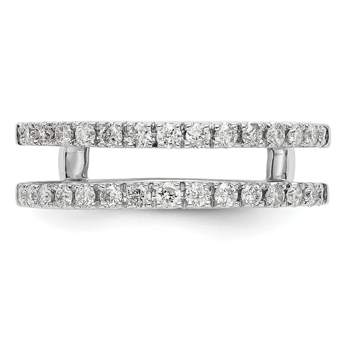 Rings Goldia 14k White Gold 12 Ct Lab Grown Diamond VSSI G Ring Guard
