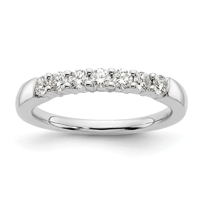 Rings Goldia 14k White Gold 12 Ct Lab Grown Diamond VSSI G Seven Stone Fashion Band Ring Rings Goldia 14k White Gold 12 Ct Lab Grown Diamond VSSI G Seven Stone Fashion Band Ring