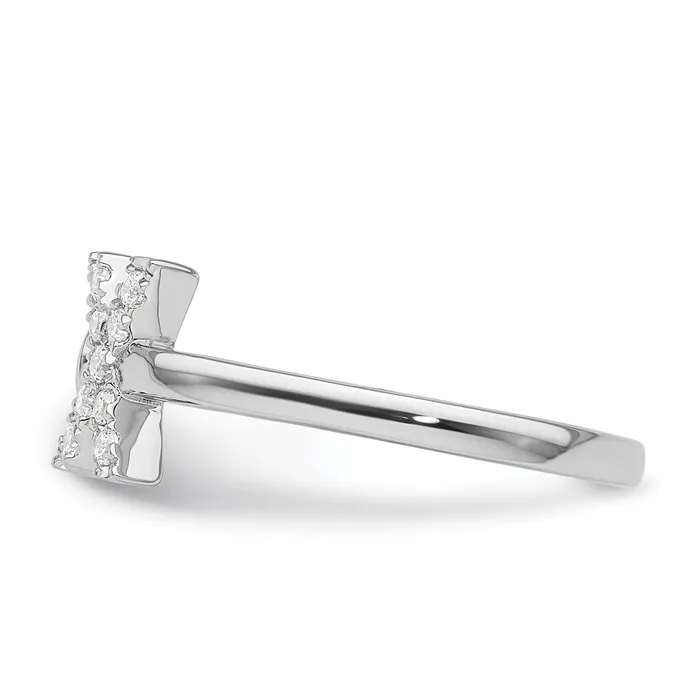 Rings Goldia 14k White Gold 16 Ct Lab Grown Diamond VSSI G Initial X Adjustable Ring