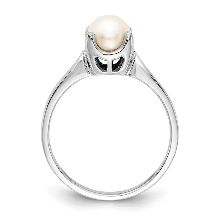 Rings Goldia 14k White Gold 6mm FW Cultured Pearl ring