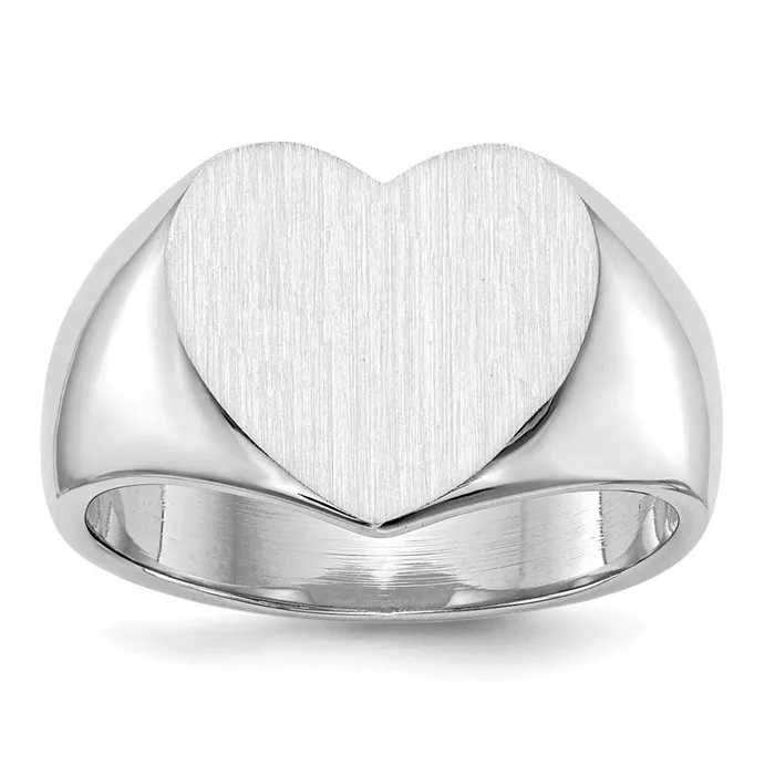 Rings Goldia 14K White Gold Signet Ring