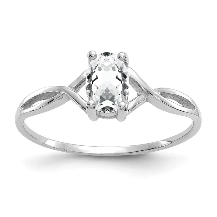 Rings Goldia 14k White Gold Topaz Birthstone Ring
