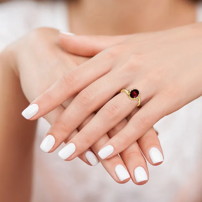 Rings goldiaca 14K Yellow Gold 8x6mm Oval Garnet Checker A Real Diamond ring Rings goldiaca 14K Yellow Gold 8x6mm Oval Garnet Checker A Real Diamond ring