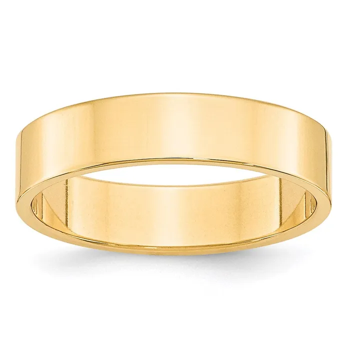 Rings Goldia Solid 10K Yellow Gold 5mm Light Weight Flat MensWomens Wedding Band Ring Size 13 Rings Goldia Solid 10K Yellow Gold 5mm Light Weight Flat MensWomens Wedding Band Ring Size 13