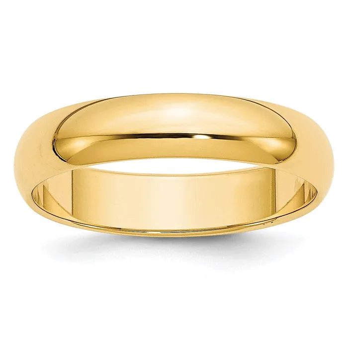 Rings Goldia Solid 14K Yellow Gold 5mm Half Round MensWomens Wedding Band Ring Size 125 Rings Goldia Solid 14K Yellow Gold 5mm Half Round MensWomens Wedding Band Ring Size 125