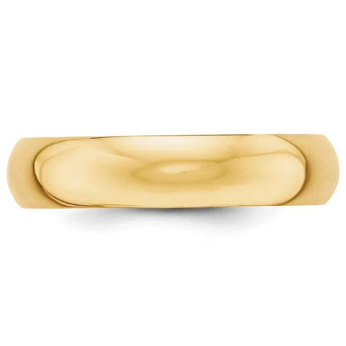 Rings Goldia Solid 14K Yellow Gold 5mm Half Round MensWomens Wedding Band Ring Size 125 Rings Goldia Solid 14K Yellow Gold 5mm Half Round MensWomens Wedding Band Ring Size 125