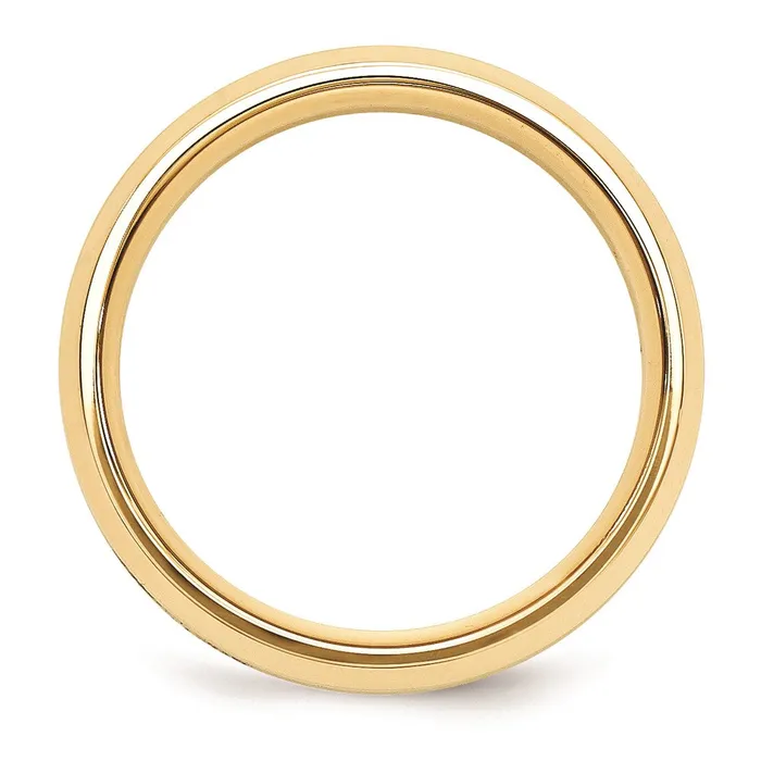 Rings Goldia Solid 14K Yellow Gold TwoTone 6mm Domed Size 11 Wedding MensWomens Wedding Band Ring Rings Goldia Solid 14K Yellow Gold TwoTone 6mm Domed Size 11 Wedding MensWomens Wedding Band Ring