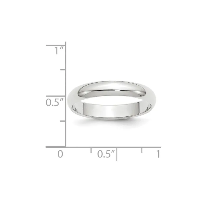 Rings Goldia Solid 14K Yellow Gold White Gold 4mm HalfRound MensWomens Wedding Band Ring Size 95 Rings Goldia Solid 14K Yellow Gold White Gold 4mm HalfRound MensWomens Wedding Band Ring Size 95
