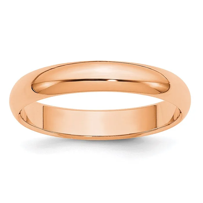 Rings Goldia Solid 18K Yellow Gold Rose Gold 4mm HalfRound Wedding MensWomens Wedding Band Ring Size 55 Rings Goldia Solid 18K Yellow Gold Rose Gold 4mm HalfRound Wedding MensWomens Wedding Band Ring Size 55