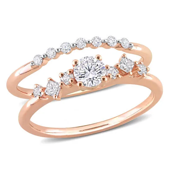 Rings JMS always Original Amour 14k Rose Gold 110 CT TDW Diamond SemiEternity Ring Rings JMS always Original Amour 14k Rose Gold 110 CT TDW Diamond SemiEternity Ring