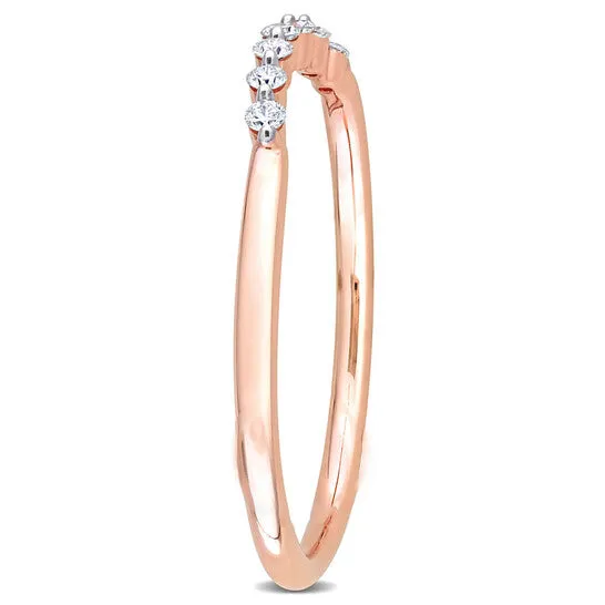 Rings JMS always Original Amour 14k Rose Gold 110 CT TDW Diamond SemiEternity Ring Rings JMS always Original Amour 14k Rose Gold 110 CT TDW Diamond SemiEternity Ring
