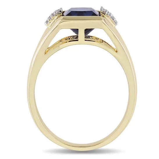 Rings JMS always Original Amour Blue Sapphire Yellow Gold Diamond Mens Ring Rings JMS always Original Amour Blue Sapphire Yellow Gold Diamond Mens Ring