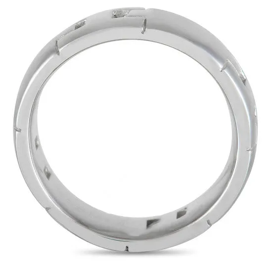 Rings JMS always Original PreOwned Hermes 18K White Gold H Band Ring Rings JMS always Original PreOwned Hermes 18K White Gold H Band Ring