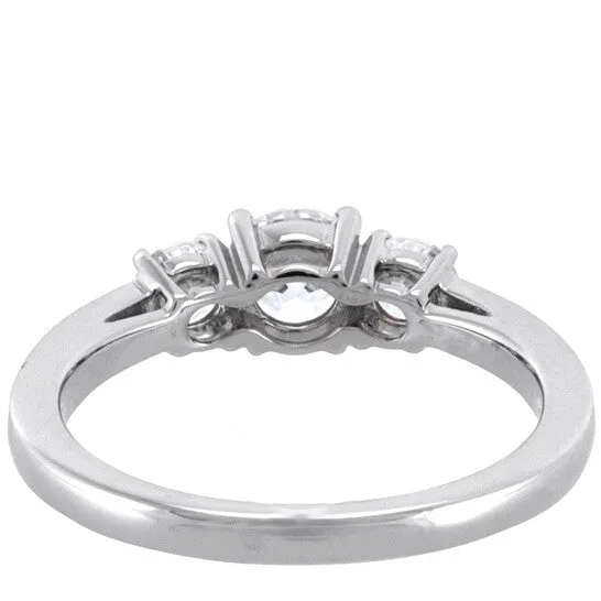 Rings JMS always Original Swarovski SilverTone Round Cut Attract Trilogy Ring Size 50