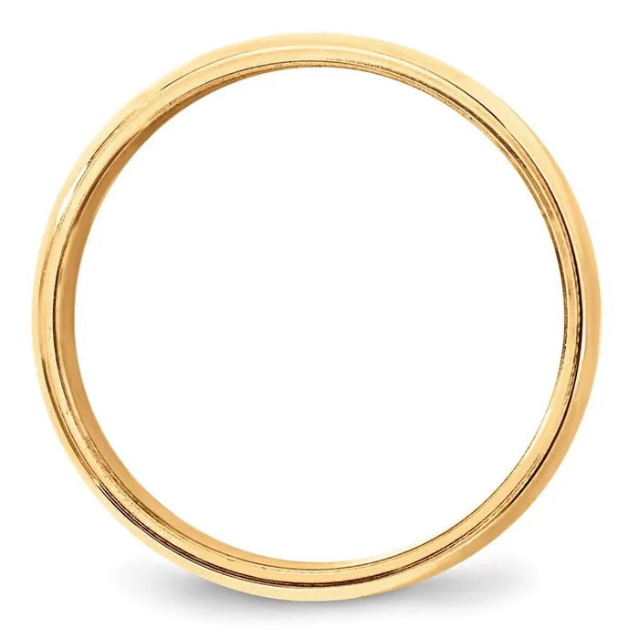 Solid 10K Yellow Gold 8mm Milgrain Half Round MensWomens Wedding Band Ring Size 115 Goldia Rings Solid 10K Yellow Gold 8mm Milgrain Half Round MensWomens Wedding Band Ring Size 115 Goldia Rings