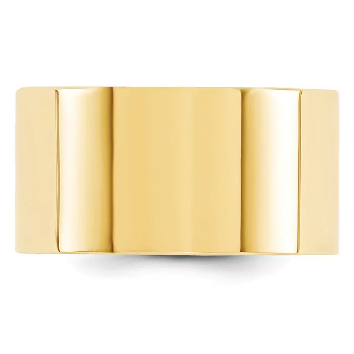 Solid 14K Yellow Gold 12mm Standard Flat Comfort Fit MensWomens Wedding Band Ring Size 65 Goldia Rings Solid 14K Yellow Gold 12mm Standard Flat Comfort Fit MensWomens Wedding Band Ring Size 65 Goldia Rings