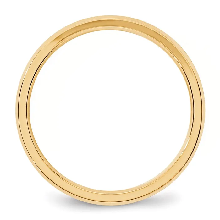 Solid 18K Yellow Gold 3mm Bevel Edge Comfort Fit MensWomens Wedding Band Ring Size 115 Goldia Rings Solid 18K Yellow Gold 3mm Bevel Edge Comfort Fit MensWomens Wedding Band Ring Size 115 Goldia Rings