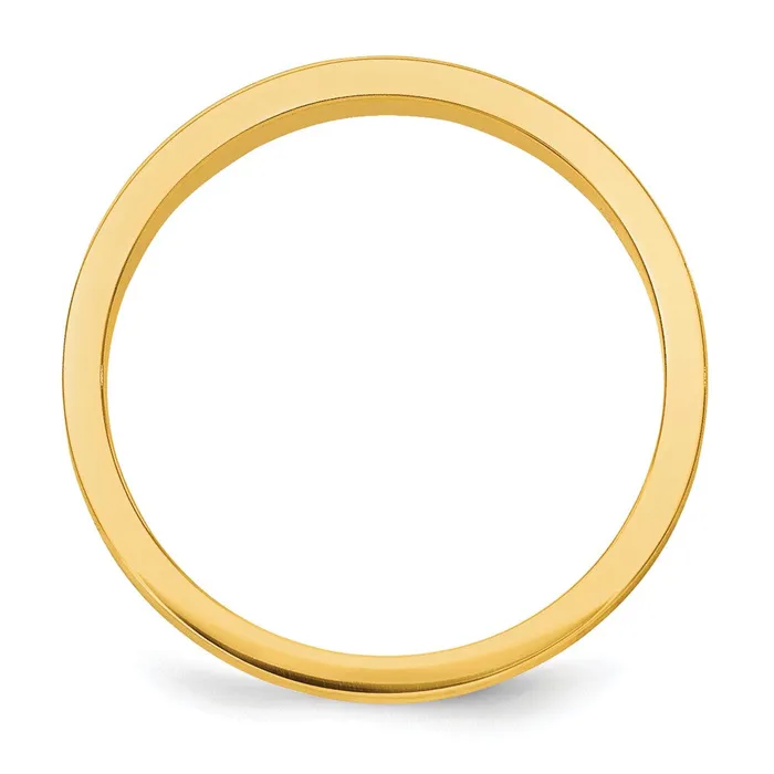Solid 18K Yellow Gold 3mm Tapered Satin MensWomens Wedding Band Ring Size 7 Goldia Rings Solid 18K Yellow Gold 3mm Tapered Satin MensWomens Wedding Band Ring Size 7 Goldia Rings