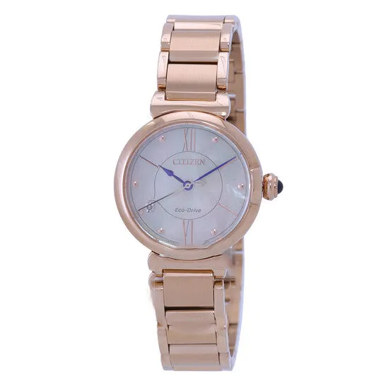 Watches JMS always Original Citizen L Series EcoDrive Mother of Pearl Dial Ladies Watch EM107385Y