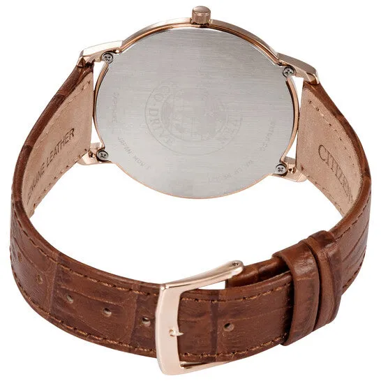 Watches JMS always Original Citizen White Dial Brown Leather Mens Watch AR113315A Watches JMS always Original Citizen White Dial Brown Leather Mens Watch AR113315A