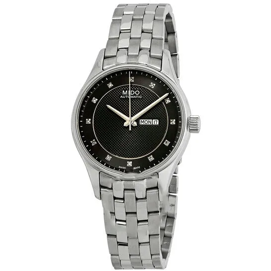 Watches JMS always Original Mido Belluna Automatic Diamond Black Dial Ladies Watch M0012301106691 Watches JMS always Original Mido Belluna Automatic Diamond Black Dial Ladies Watch M0012301106691