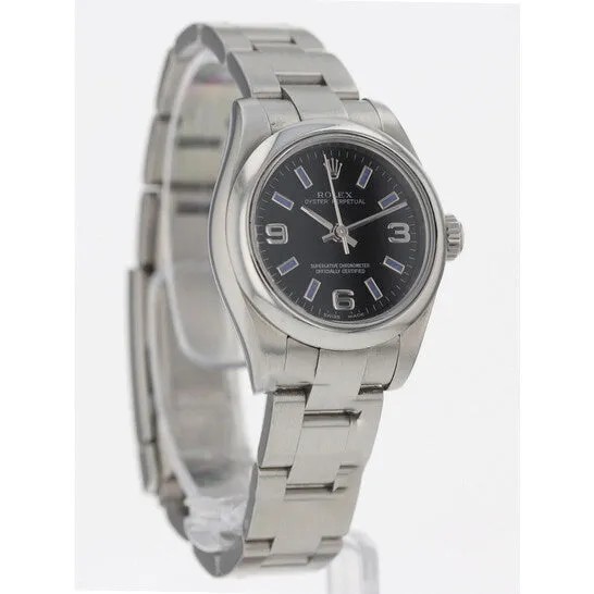 Watches Original Preowned Rolex Oyster Perpetual Automatic Chronometer Black Dial Ladies Watch 176200 JMS always Watches Original Preowned Rolex Oyster Perpetual Automatic Chronometer Black Dial Ladies Watch 176200 JMS always