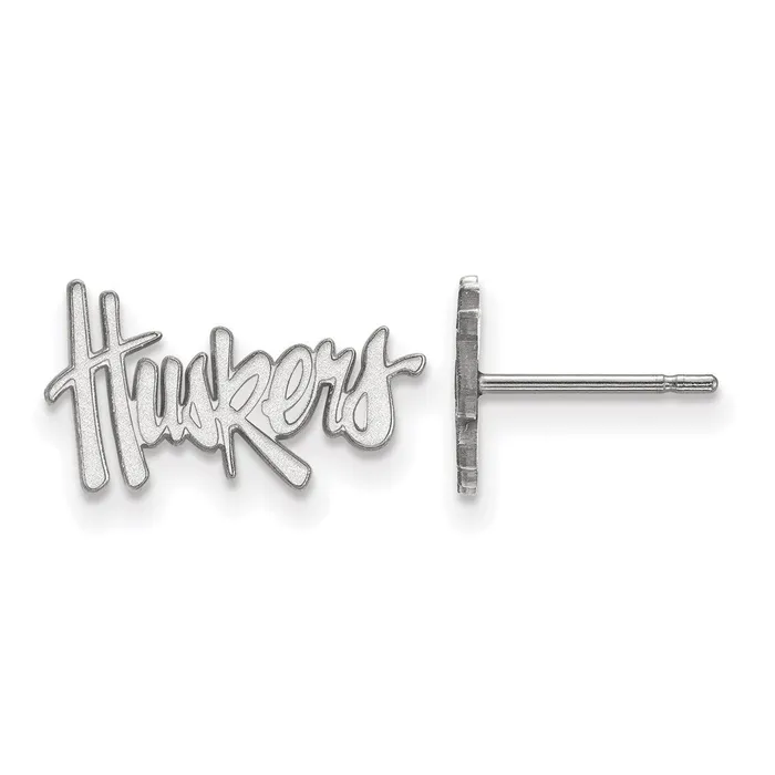 10K White Gold University of Nebraska XS Post Earrings TreasureFineJewelers Earrings 10K White Gold University of Nebraska XS Post Earrings TreasureFineJewelers Earrings