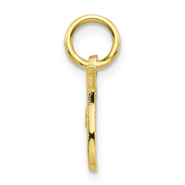 10k Yellow Gold Initial T Charm TreasureFineJewelers Charm Necklaces