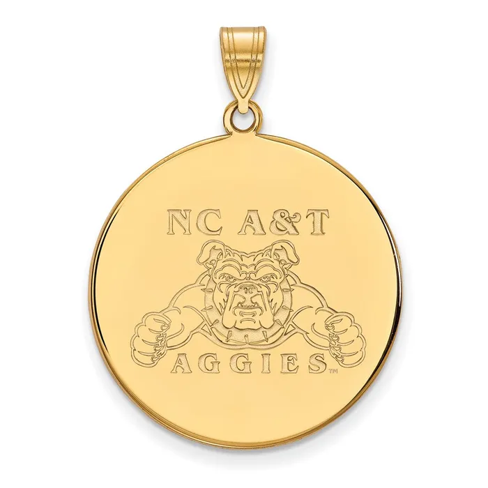 10K Yellow Gold North Carolina AT XL Disc Pendant TreasureFineJewelers PreStyled Sets