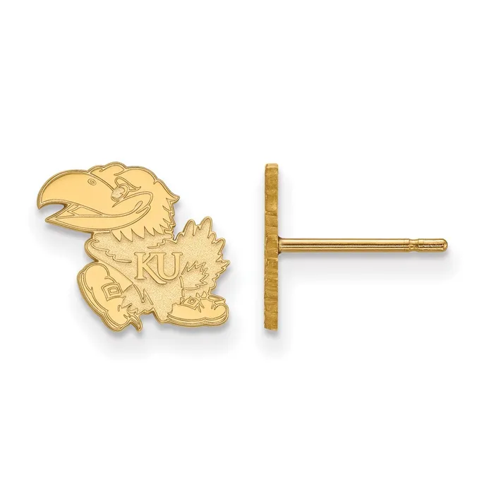 10K Yellow Gold University of Kansas XS Post Earrings TreasureFineJewelers Earrings 10K Yellow Gold University of Kansas XS Post Earrings TreasureFineJewelers Earrings