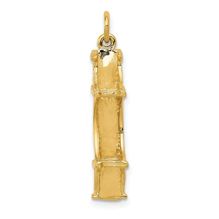 14k 3D Golden Gate Bridge Charm TreasureFineJewelers Charm Necklaces