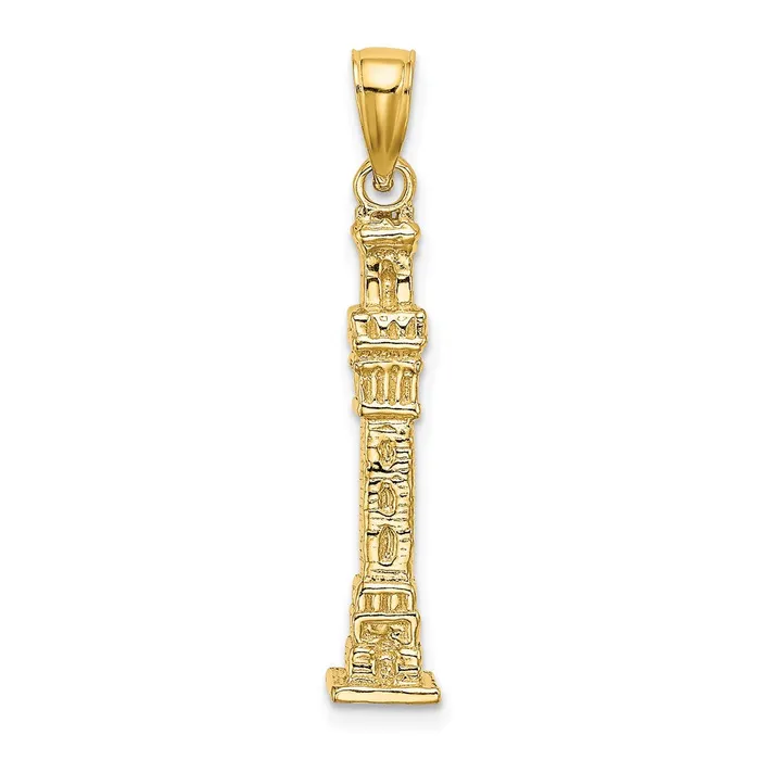 14K 3D Pilgrim Memorial Monument Charm TreasureFineJewelers Charm Necklaces 14K 3D Pilgrim Memorial Monument Charm TreasureFineJewelers Charm Necklaces