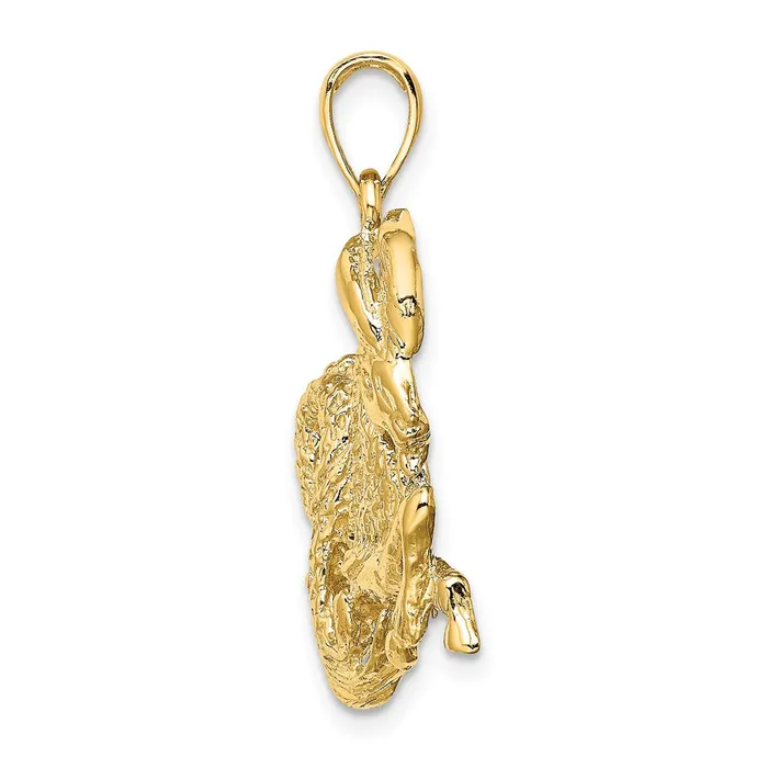 14k Large Capricorn Zodiac Charm TreasureFineJewelers Charm Necklaces