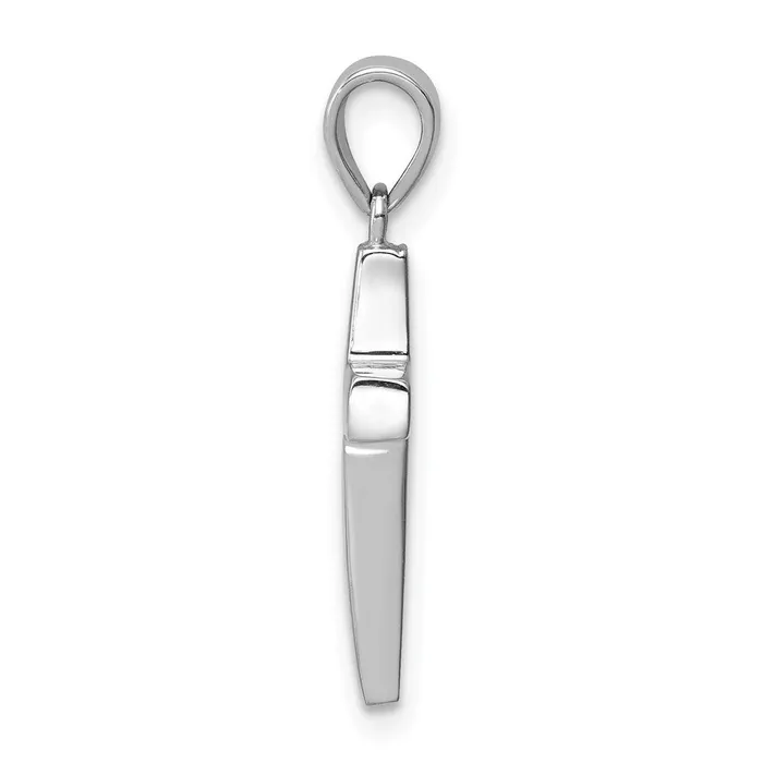 14K White Gold Cross Pendant TreasureFineJewelers Necklaces