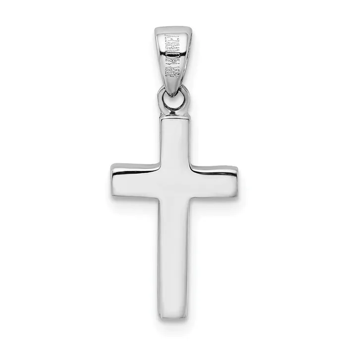 14K White Gold Cross Pendant TreasureFineJewelers Necklaces