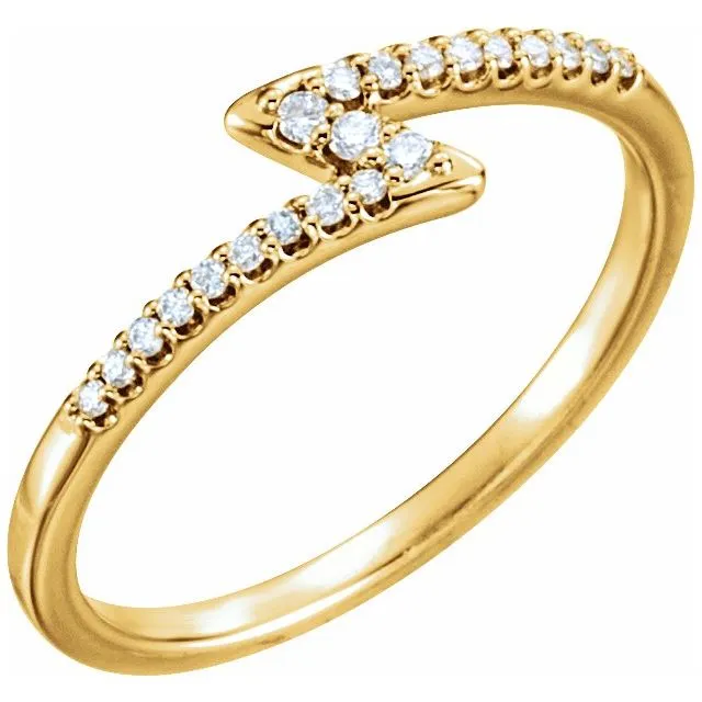 14K Yellow 18 CTW Diamond Stackable Ring TreasureFineJeweler Rings