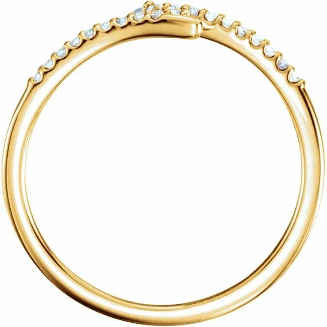 14K Yellow 18 CTW Diamond Stackable Ring TreasureFineJeweler Rings