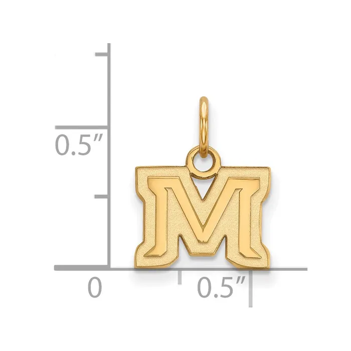 14K Yellow Gold Montana State University XS Pendant TreasureFineJewelers PreStyled Sets