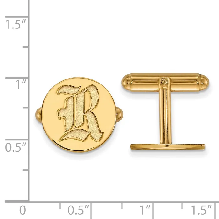 14K Yellow Gold Rice University Cuff Links TreasureFineJewelers PreStyled Sets